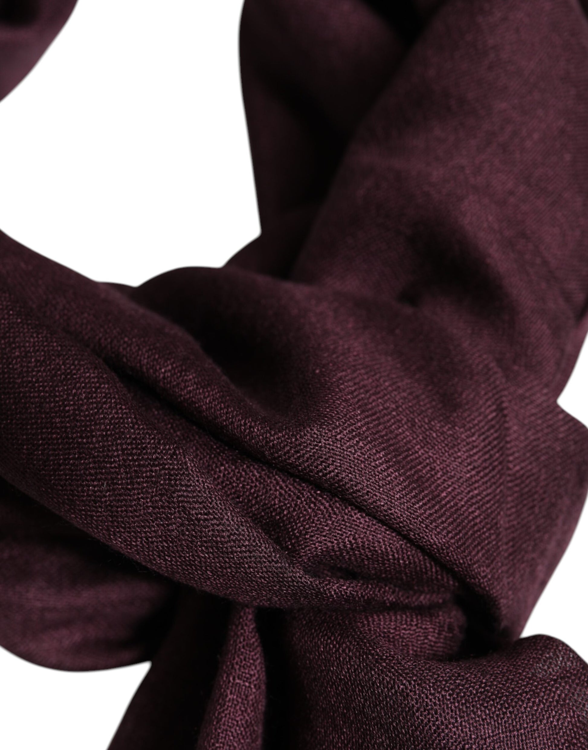 Dolce & Gabbana Maroon Cashmere Neck Warmer Wrap Shawl Scarf - ClickThatClicks 