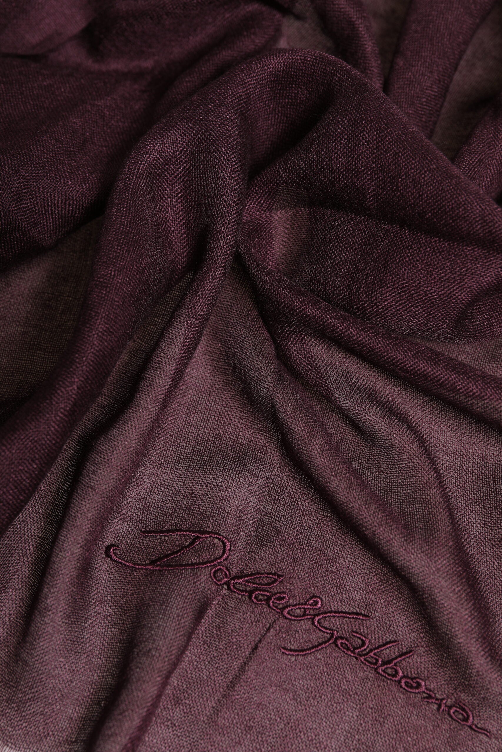 Dolce & Gabbana Maroon Cashmere Neck Warmer Wrap Shawl Scarf - ClickThatClicks 