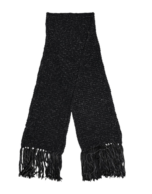 Dolce & Gabbana Black Cashmere Neck Warmer Wrap Shawl Scarf - ClickThatClicks 