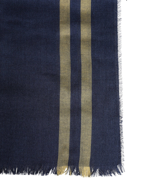 Dolce & Gabbana Blue Cashmere Neck Warmer Wrap Shawl Scarf - ClickThatClicks 