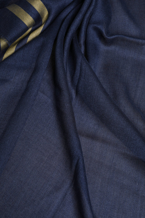 Dolce & Gabbana Blue Cashmere Neck Warmer Wrap Shawl Scarf - ClickThatClicks 