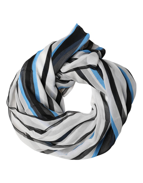 Dolce & Gabbana Multicolor Striped Neck Warmer Wrap Scarf - ClickThatClicks 