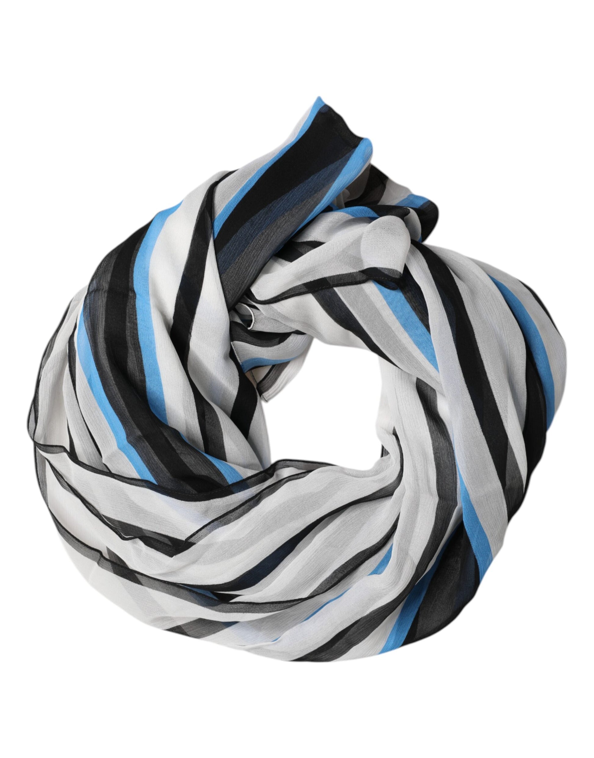 Dolce & Gabbana Multicolor Striped Neck Warmer Wrap Scarf - ClickThatClicks 