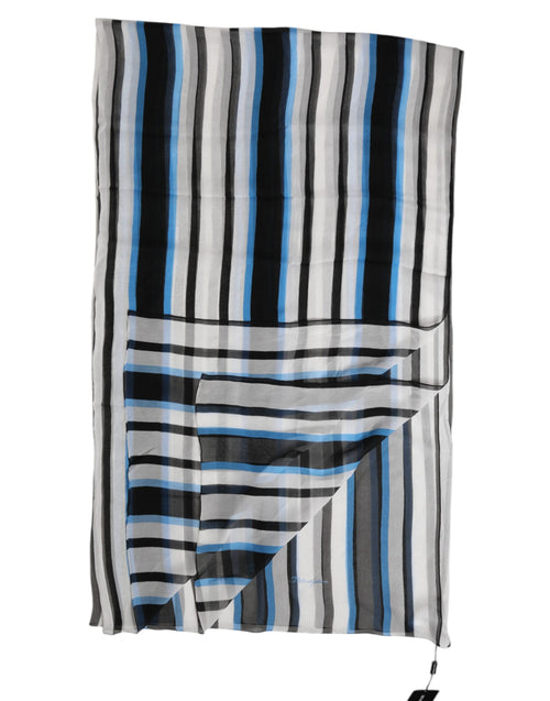 Dolce & Gabbana Multicolor Striped Neck Warmer Wrap Scarf - ClickThatClicks 