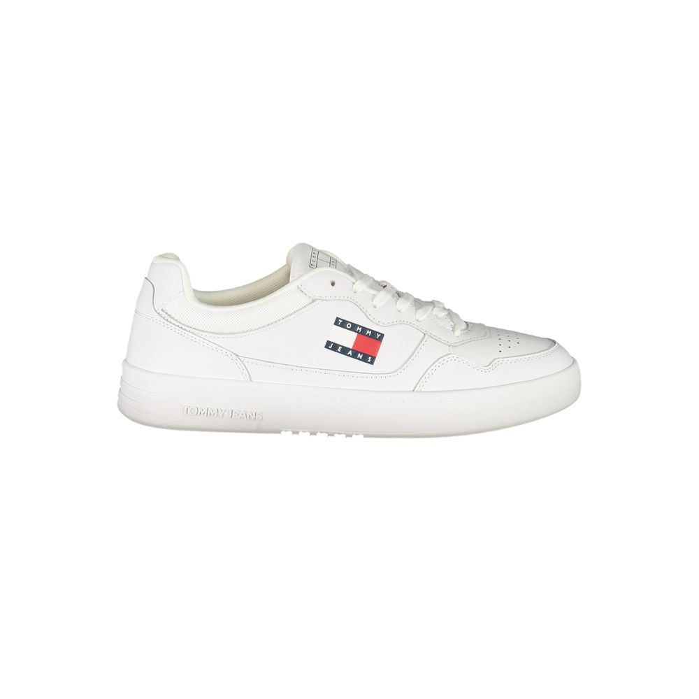 Tommy Hilfiger Bianco Polyurethane Men's Sneaker - ClickThatClicks 