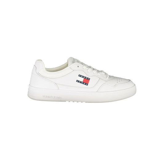 Tommy Hilfiger Bianco Polyurethane Men's Sneaker - ClickThatClicks 