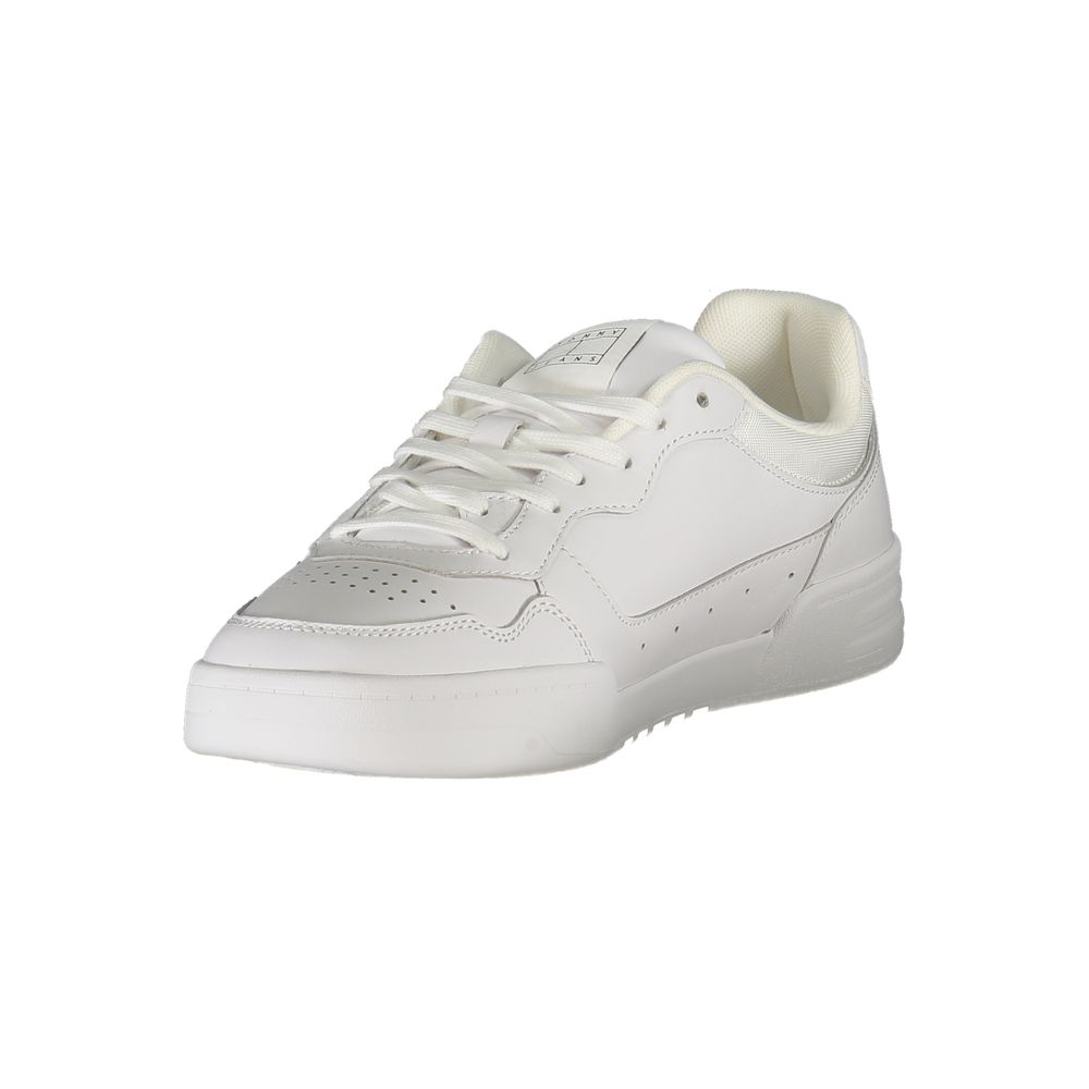 Tommy Hilfiger Bianco Polyurethane Men's Sneaker - ClickThatClicks 