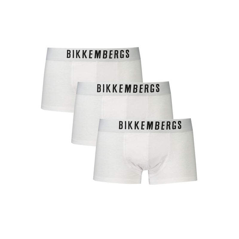 Bikkembergs White Cotton Underwear
