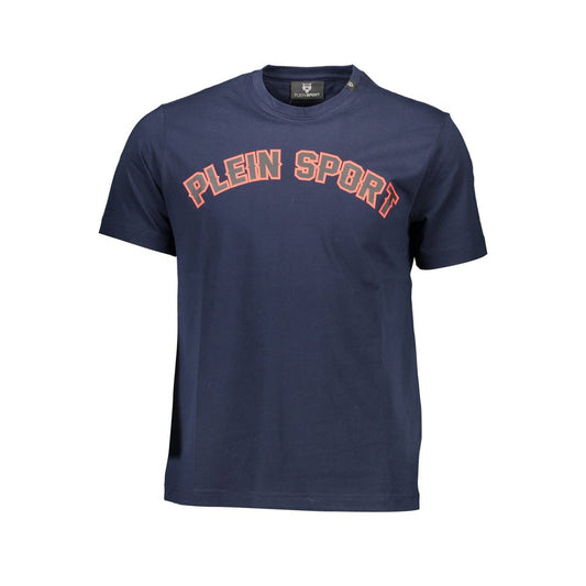 Plein Sport Blue Cotton Men's T-Shirt - ClickThatClicks 