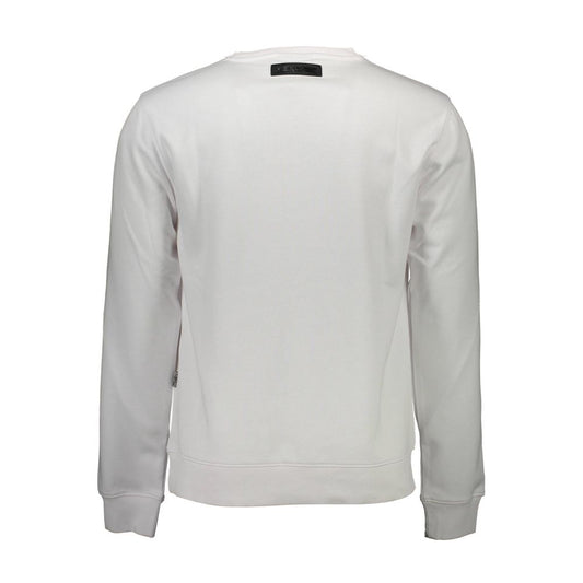 Plein Sport Bianco Cotton Men Sweatshirt - ClickThatClicks 