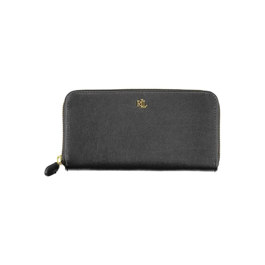 Ralph Lauren Black Leather Women Wallet - ClickThatClicks 