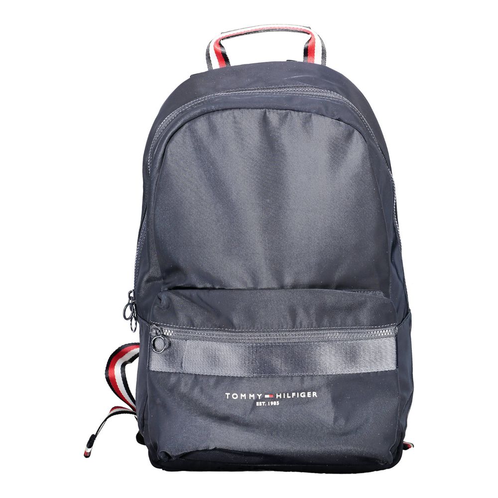 Tommy Hilfiger Blue Polyester Men Backpack - ClickThatClicks 