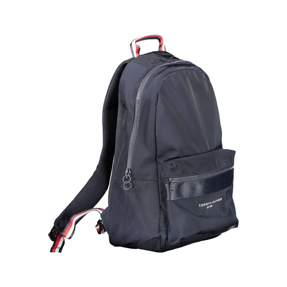 Tommy Hilfiger Blue Polyester Men Backpack - ClickThatClicks 