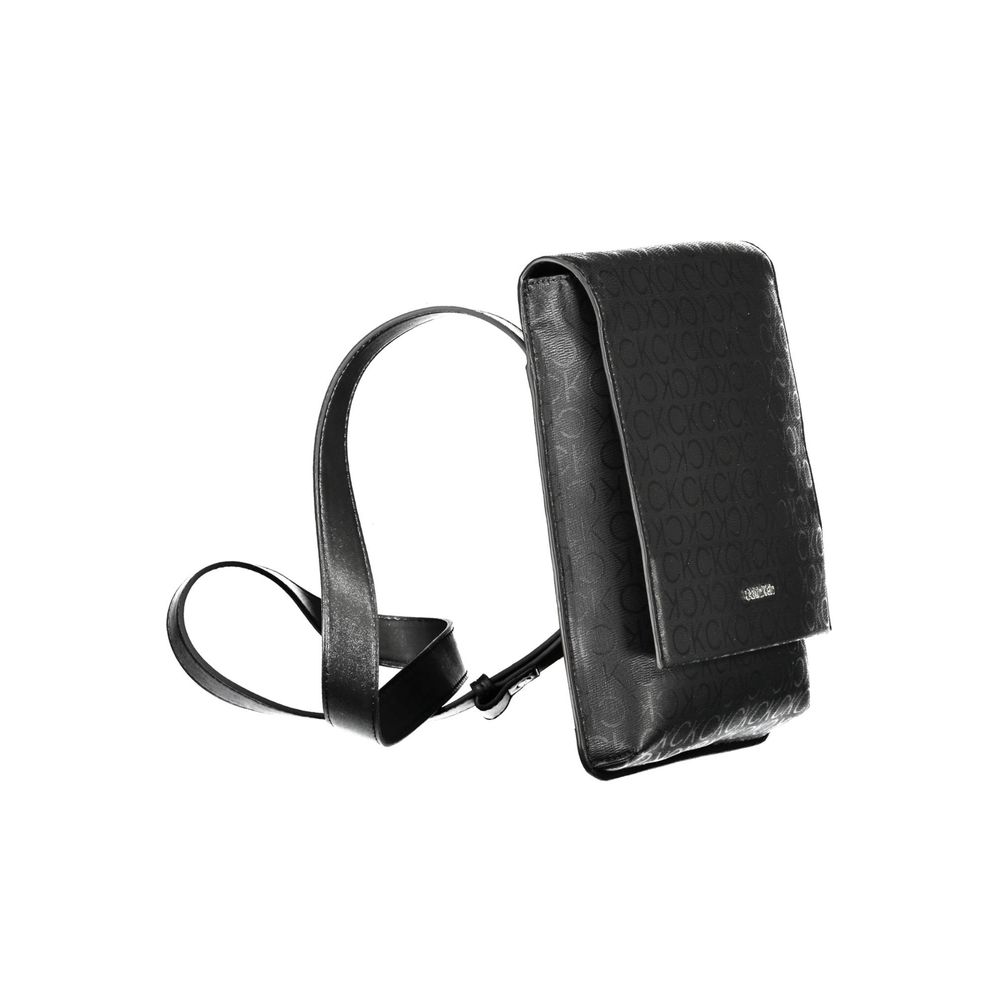 Calvin Klein Black Polyester Mens Shoulder Bag - ClickThatClicks 