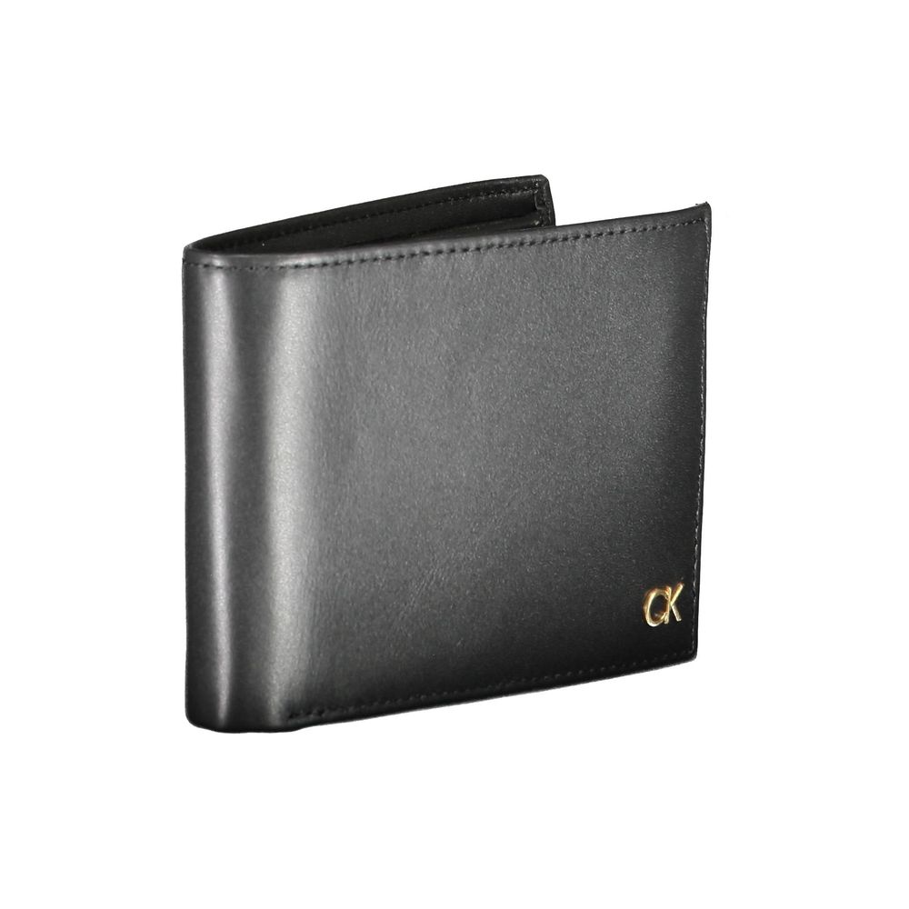 Calvin Klein Black Leather Men Wallet - ClickThatClicks 