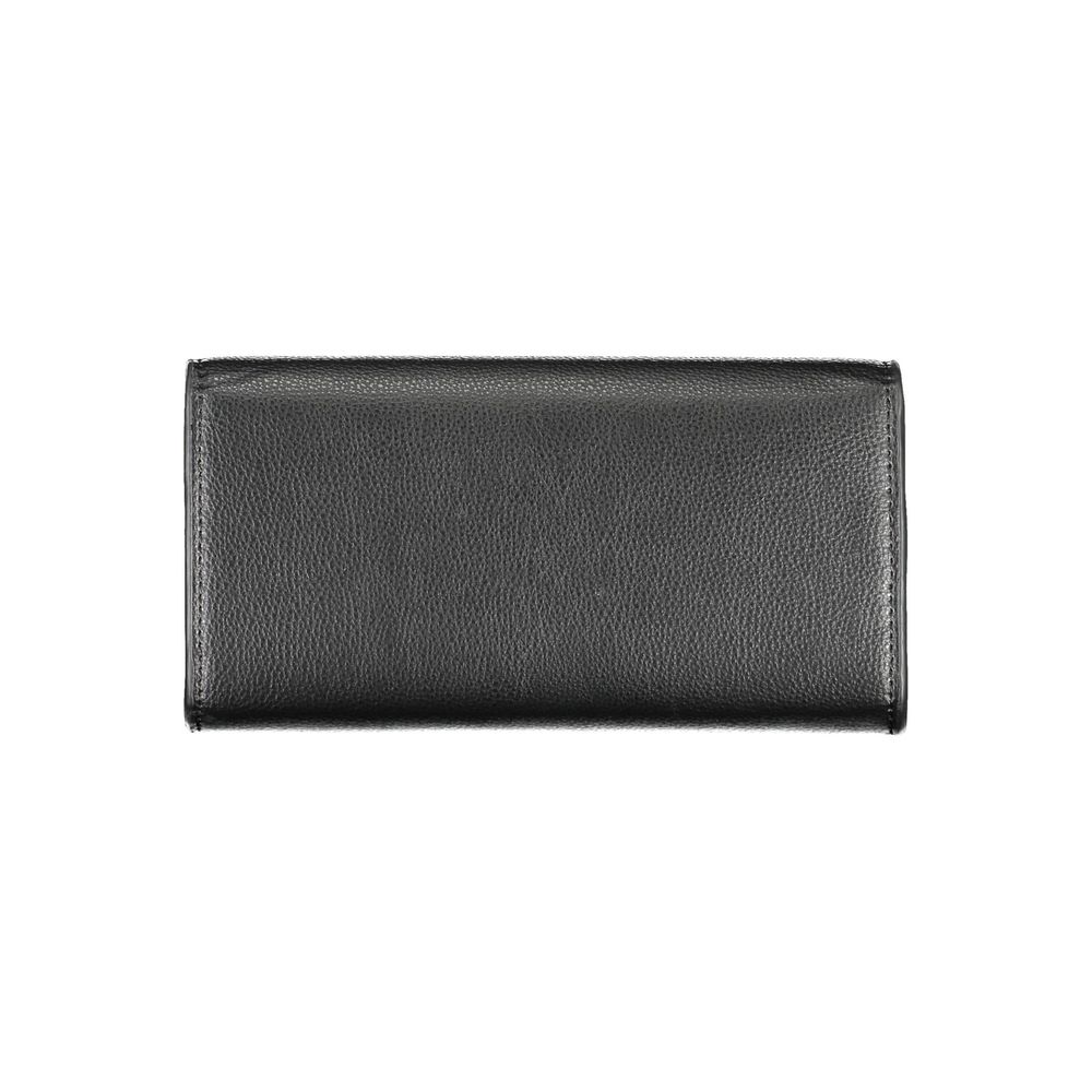 Tommy Hilfiger Black Polyurethane Women Wallet - ClickThatClicks 