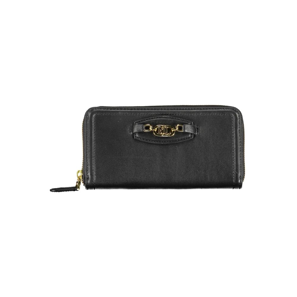 Ralph Lauren Black Polyurethane Women Wallet - ClickThatClicks 
