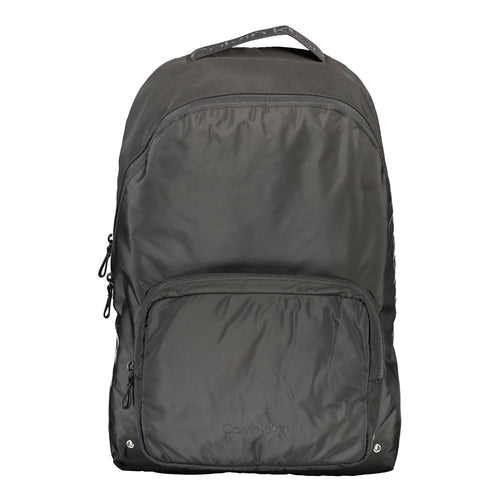 Calvin Klein Black Recycled Polyester Men Backpack - ClickThatClicks 