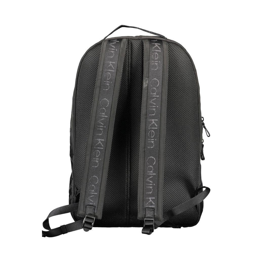 Calvin Klein Black Recycled Polyester Men Backpack - ClickThatClicks 