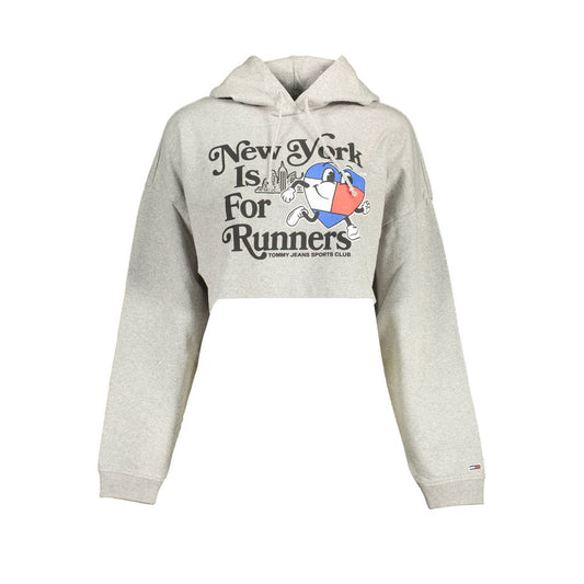 Tommy Hilfiger Grigio Cotton Women Sweatshirt - ClickThatClicks 