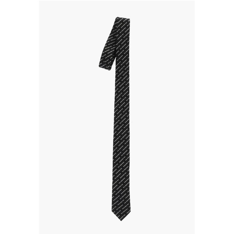 Dsquared² Silk Tie with All-Over Logo