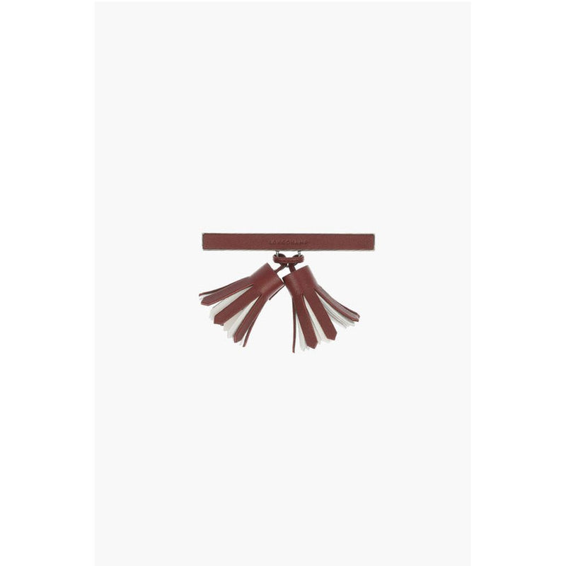 Longchamp Leather Clip with Tassels