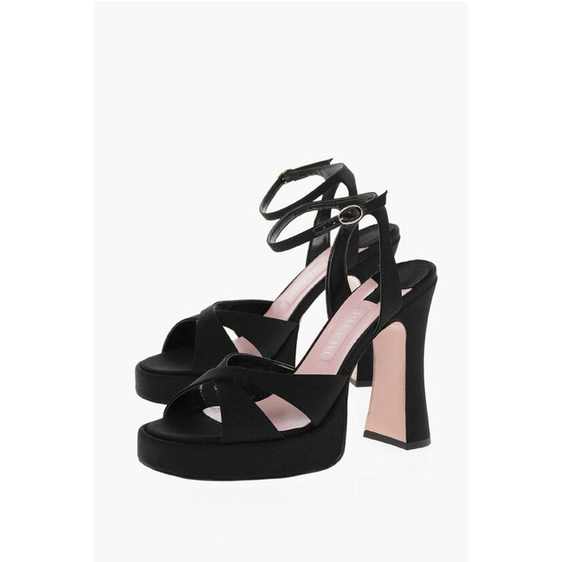 Piferi Satin MIRANDA Sandals with Block Heel 12cm
