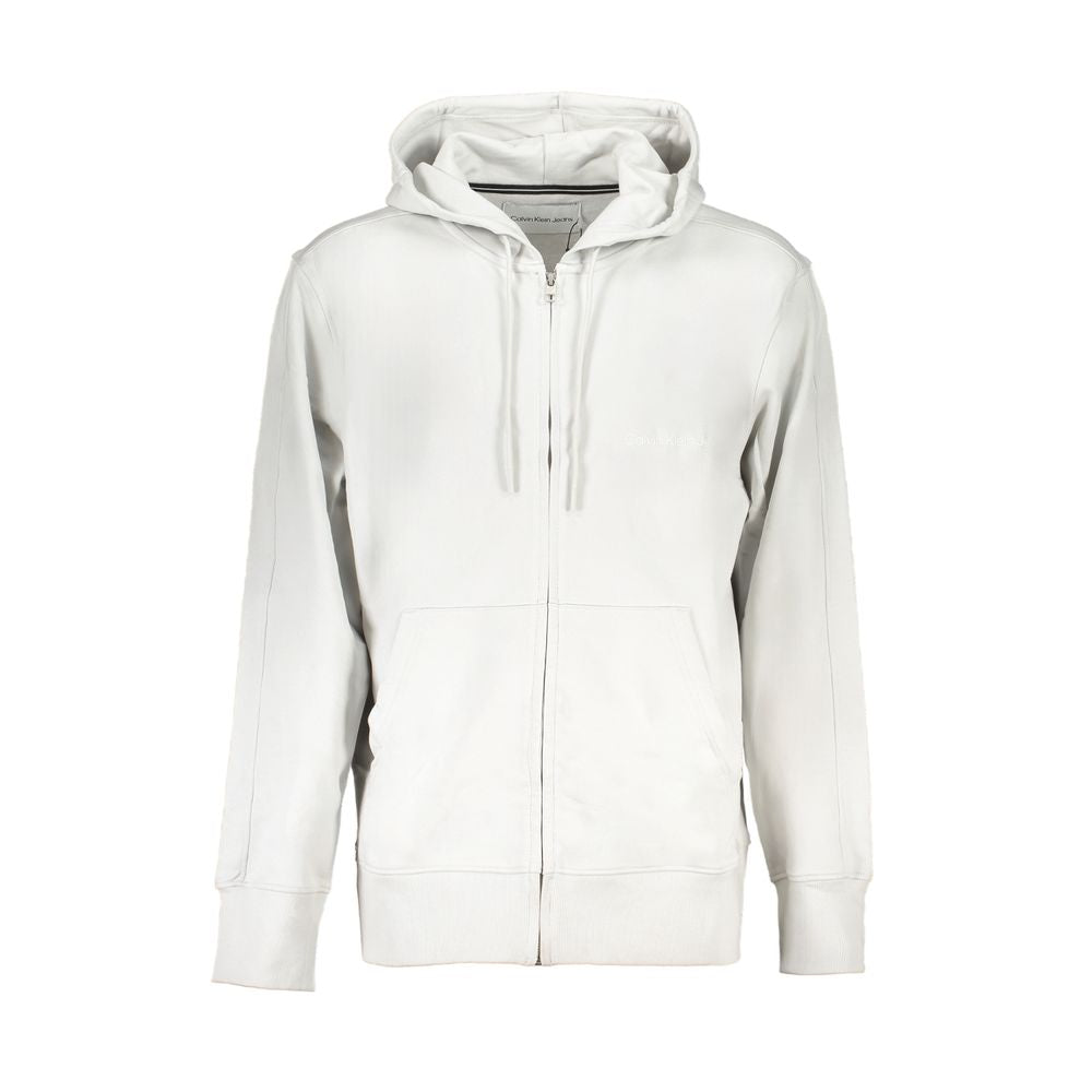 Calvin Klein Grigio Cotton Men Sweatshirt - ClickThatClicks 