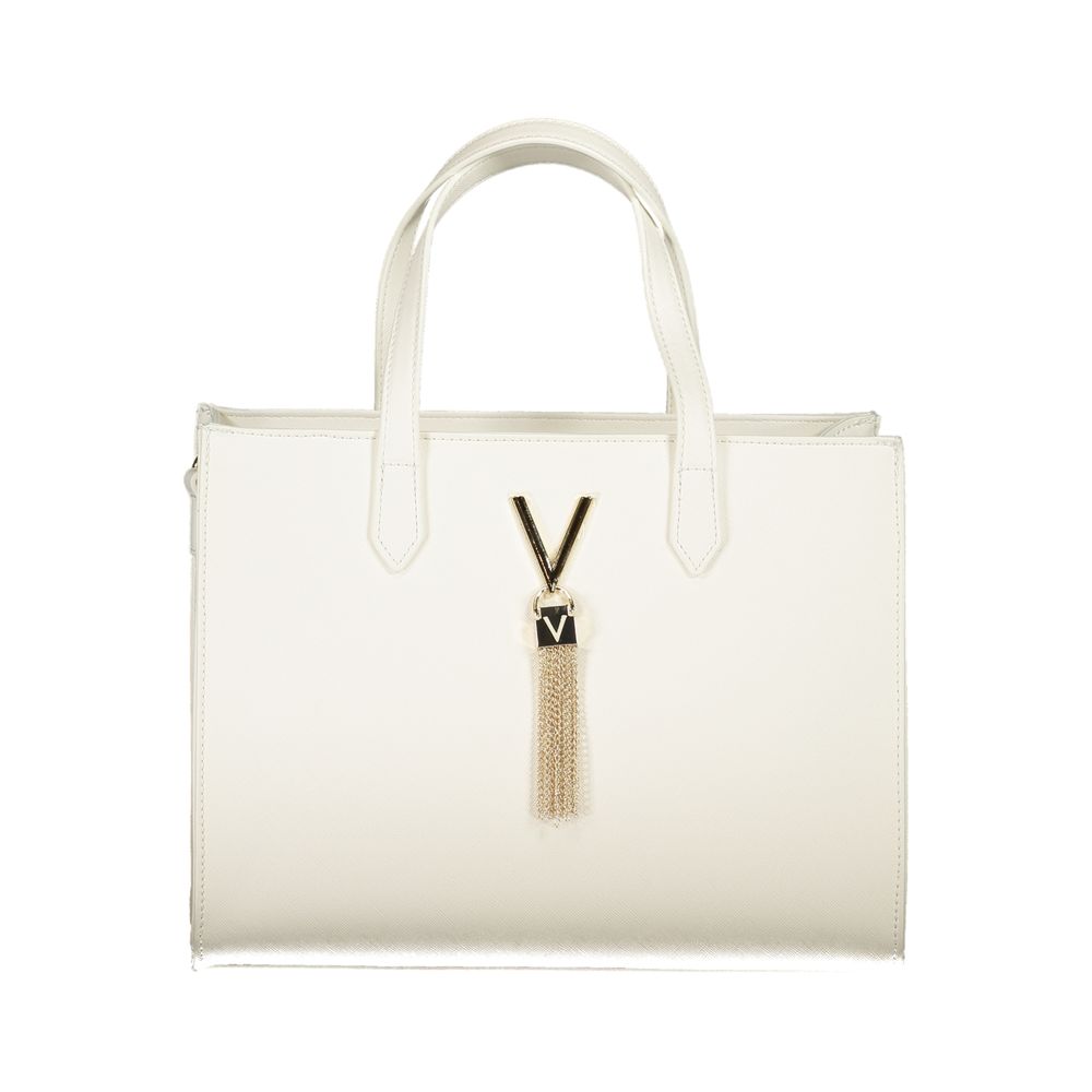 Mario Valentino White Polyurethane Women Handbag - ClickThatClicks 