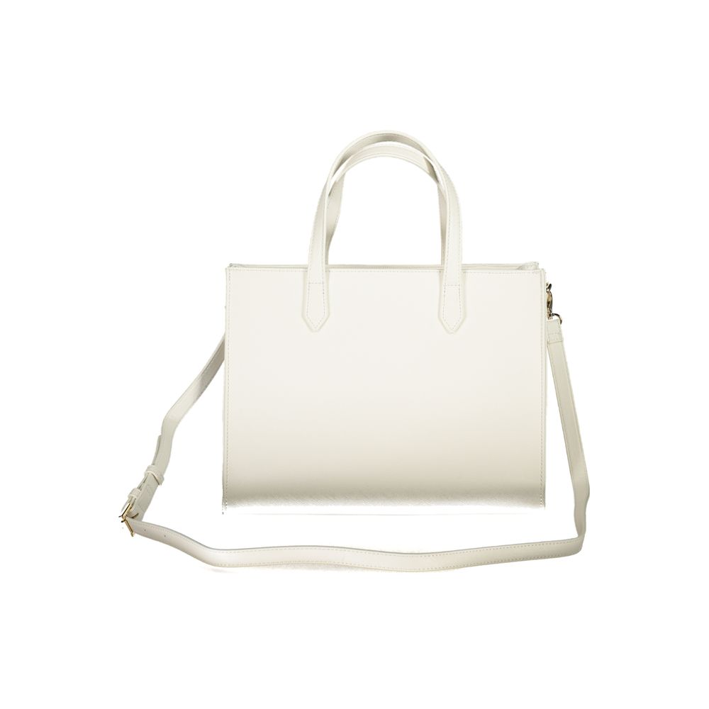 Mario Valentino White Polyurethane Women Handbag - ClickThatClicks 