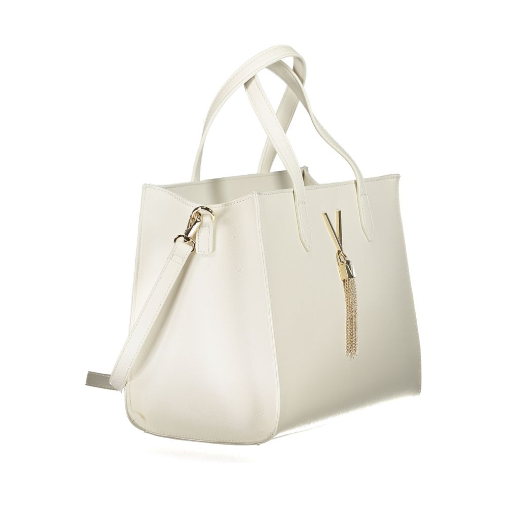Mario Valentino White Polyurethane Women Handbag - ClickThatClicks 