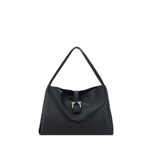 Ferragamo Black Calf Leather Bos Taurus Handbag - ClickThatClicks 