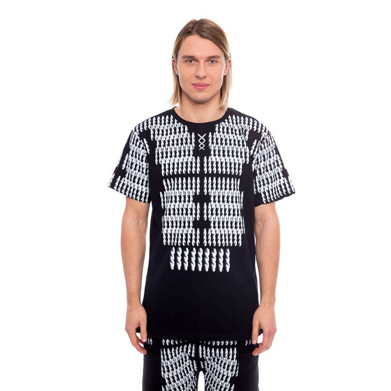 Nicolo Tonetto Black And White Cotton T-Shirt