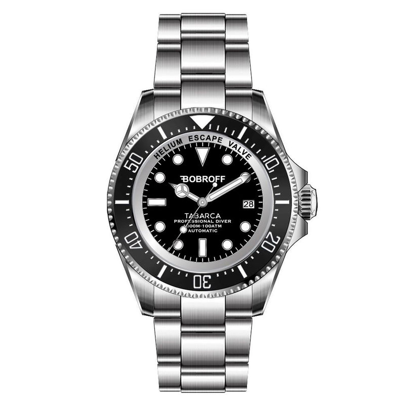 Bobroff Gray Stainless Steel Watch