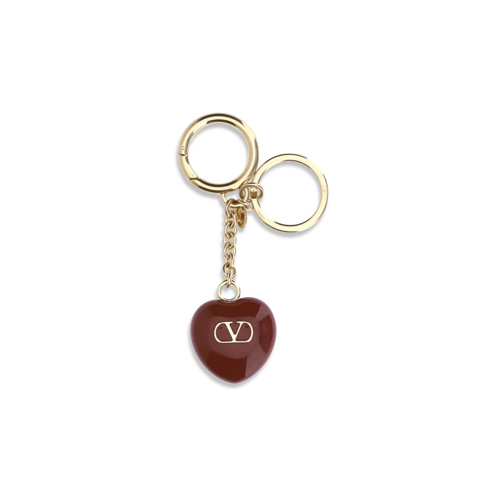 Valentino Garavani Bordeaux Metal Keychain - ClickThatClicks 