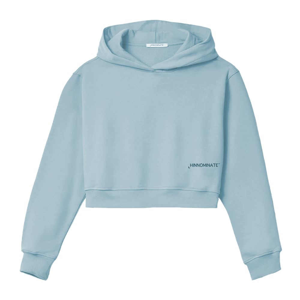 Hinnominate "Blue Cotton Women's Cropped Sweater"