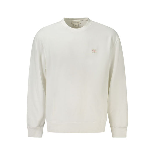 Calvin Klein White Cotton Men's Sweatshirt - ClickThatClicks 
