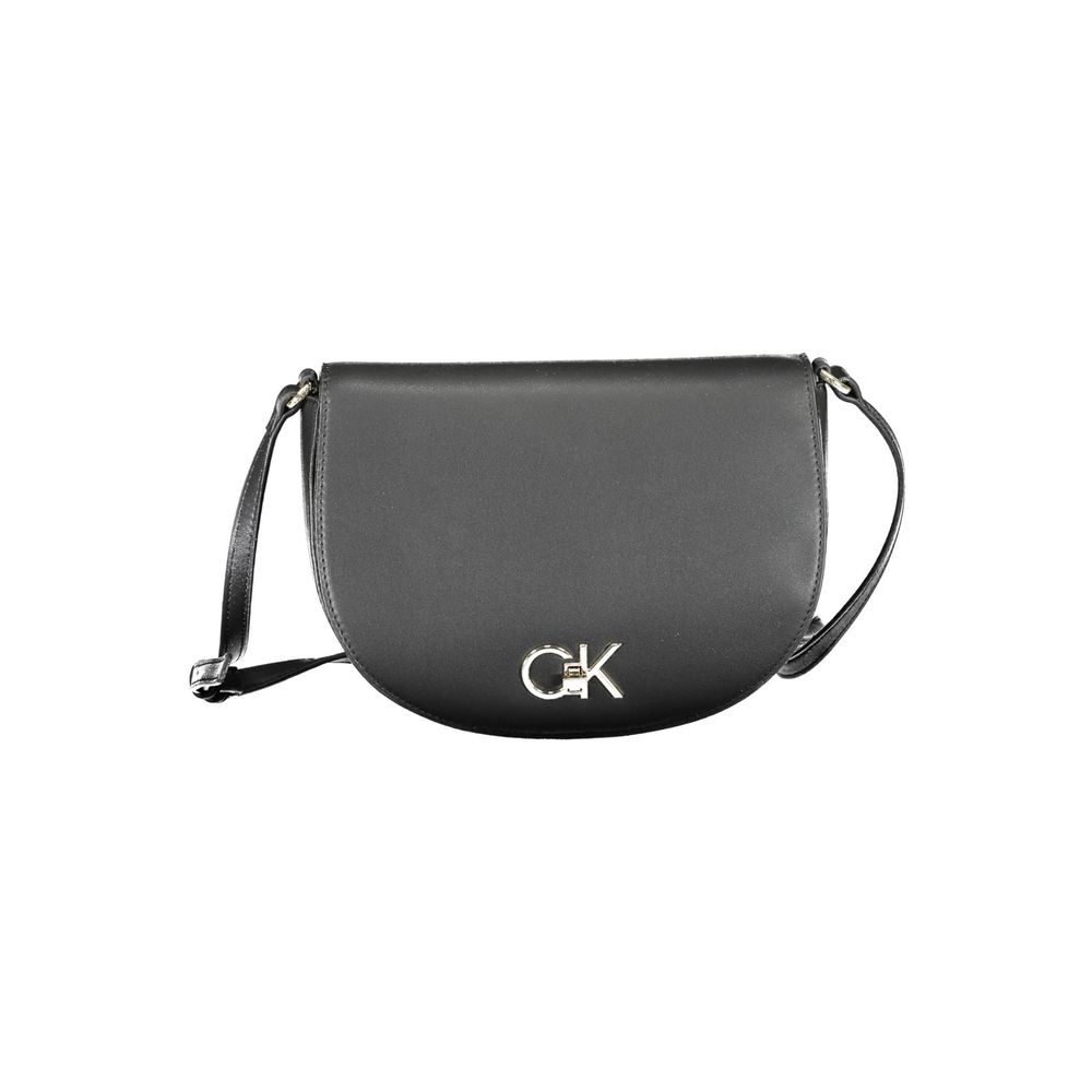 Calvin Klein Black Polyurethane Women Shoulder Bag - ClickThatClicks 