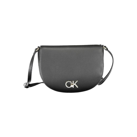 Calvin Klein Black Polyurethane Women Shoulder Bag - ClickThatClicks 