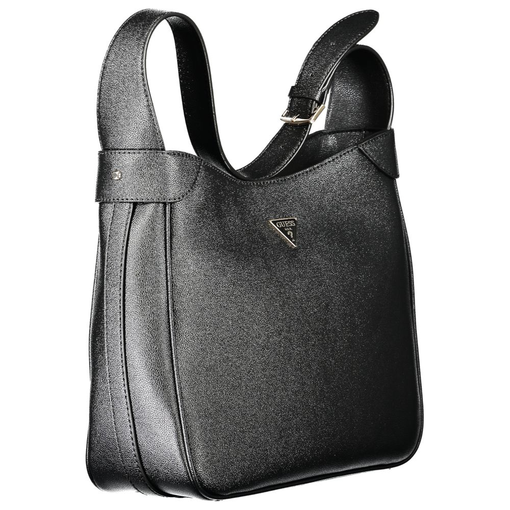 Guess Jeans Black Polyurethane Women Handbag - ClickThatClicks 