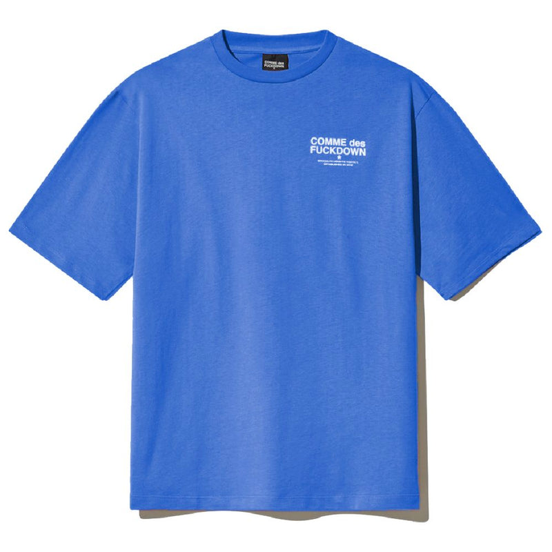 Comme Des Fuckdown Blue Cotton T-Shirt
