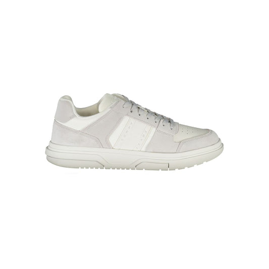 Tommy Hilfiger White Polyurethane Men Sneaker - ClickThatClicks 
