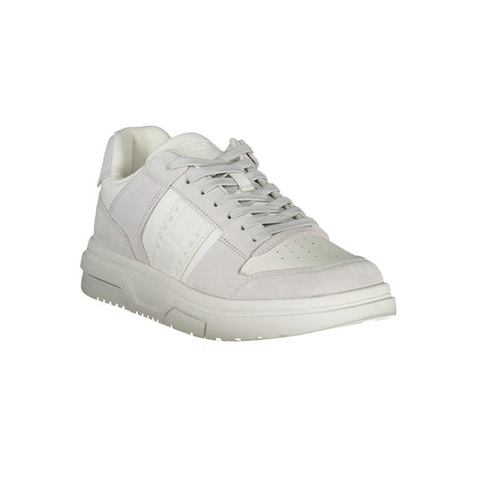 Tommy Hilfiger White Polyurethane Men Sneaker - ClickThatClicks 