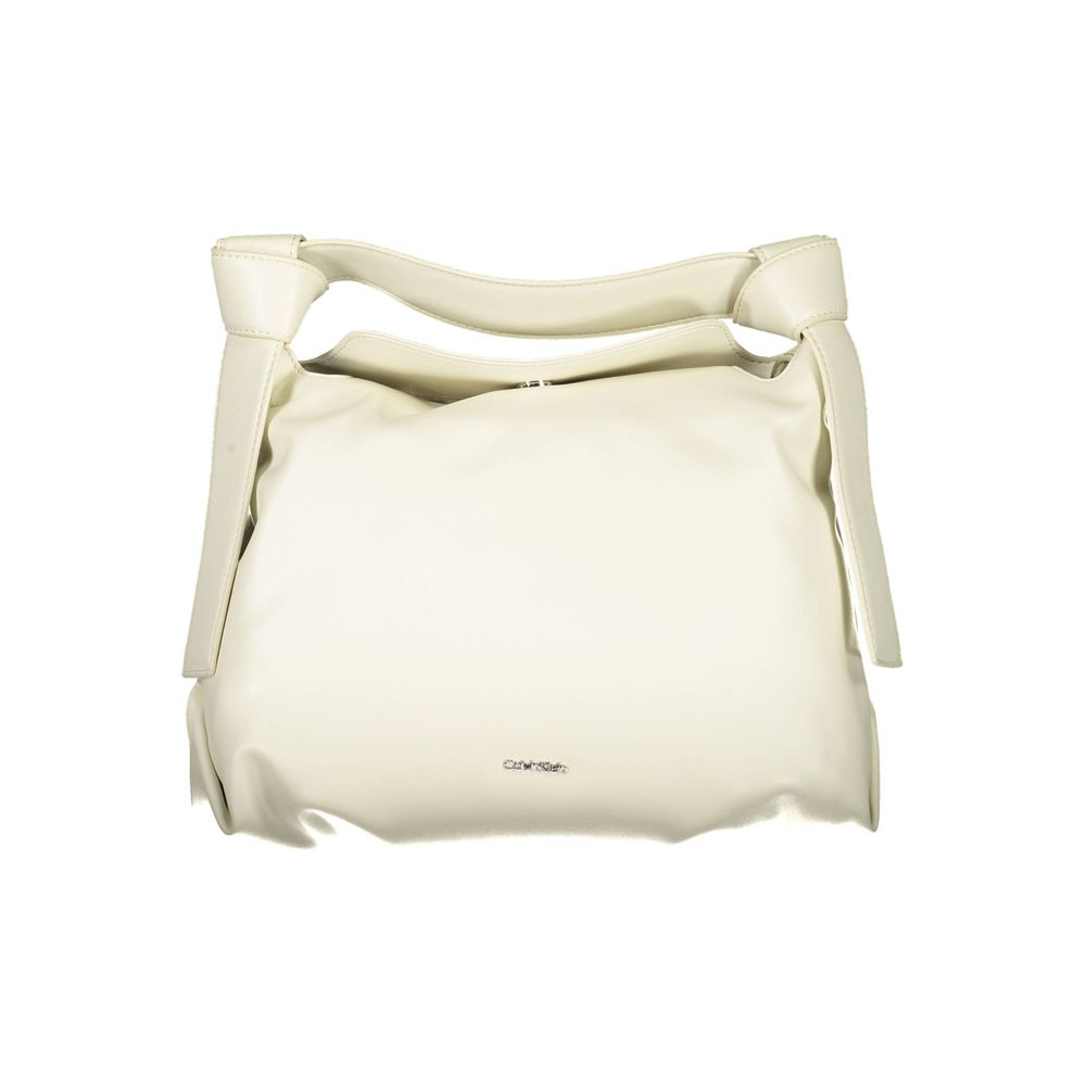 Calvin Klein Beige Polyester Women Handbag - ClickThatClicks 