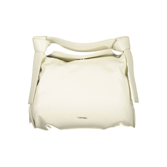 Calvin Klein Beige Polyester Women Handbag - ClickThatClicks 