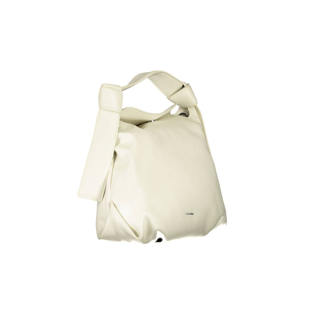 Calvin Klein Beige Polyester Women Handbag - ClickThatClicks 