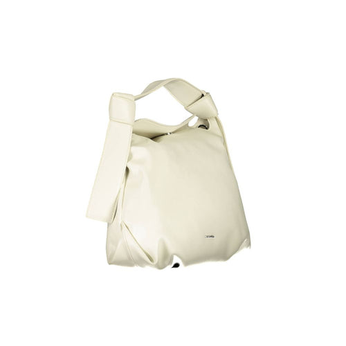 Calvin Klein Beige Polyester Women Handbag - ClickThatClicks 