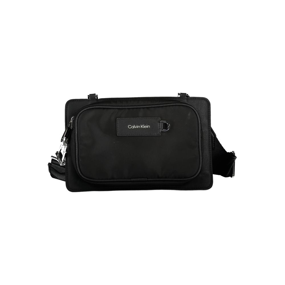 Calvin Klein Black Polyester Men's Shoulder Bag - ClickThatClicks 