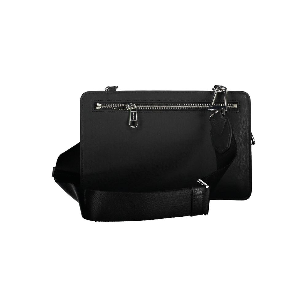 Calvin Klein Black Polyester Men's Shoulder Bag - ClickThatClicks 