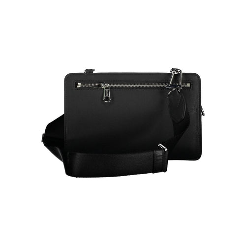 Calvin Klein Black Polyester Men's Shoulder Bag - ClickThatClicks 